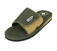 DOCTOR EXTRA SOFT Mens Care Orthopedic & Diabetic Adjustable Straps Super Comfort Dr. Sliders Flip Flops & Slippers for Men Boys OR-D-51, olive green, 11 UK