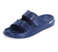 DOCTOR EXTRA SOFT Men's Classic Cushion Sliders / Slippers with Adjustable Buckle Strap for Adults | Comfortable & Lightweight | Stylish & Non-Slip | Waterproof & Everyday Flip Flops for Men, navy, 9