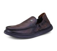 DOCTOR EXTRA SOFT Mens Classic Formal Shoes Genuine Leather with Memory Foam Padding, Ultra Light and Comfortable, Stylish and Flexible, Party, Occasion, Office, Wedding, Casual, brown, 9 UK