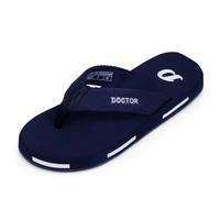 DOCTOR EXTRA SOFT Mens Ultra Cushioned Slippers Lightweight & Comfortable Orthopedic & Diabetic Casual Stylish Non-Slip Durable Mcr Dr. Chappals & House Flip Flops for Men, navy, 11 UK