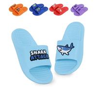 DOCTOR EXTRA SOFT Unisex Kids Rainy Monsoon Flip Flops Slider Soft Comfortable Indoor Outdoor Stylish Non-Slip Casual Cool Cartoon Cute Boys Girls, sky blue, 1.5 UK Child