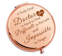 Doctor Gifts for Women Compact Makeup Mirror for Future Doctor Tutor Assistant Teacher Phd Thank You Gift for Medical School Graduation Folding Makeup Mirror Retirement Christmas Birthday Present