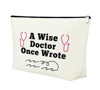Doctor Gifts for Women Doctors Day Gifts 25x17CM Makeup Bag for Woman Medical Student Doctor Graduation Christmas Birthday Gift Retirement Leaving Present for Doctor Make Up Pouch