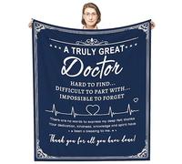 Doctor Gifts, Thank You Gift for Doctor Blanket, Doctors Appreciation Gifts, Unique Retirement Gifts for Doctors Pharmacist Men Women on Birthday Thanksgiving Christmas Throw Blanket 50"x 60"