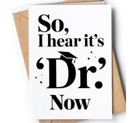 Doctor Graduation Card - Congratulations Phd Graduation Card for Women or Men - Congrats White Coat Ceremony Grad Cards for her, him - Proud of You Medical Student, New Dr - Future Doctor You Did it