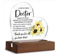 Doctor Graduation gifts New Doctor gifts for Men Women Happy Retirement Gifts for Doctor Medical Graduation Gifts for Men Women Dentist Doctor Physician Clear Desk Decorative Sign XUV11