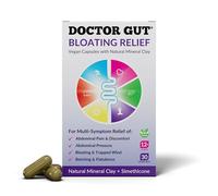 Doctor Gut Bloating Relief Capsules, 30 Caps - Stomach Pain Relief, Bloating Relief, Trapped Wind & Gas Relief - Drug-Free, Natural Clay, Expels Harmful Causes of Gas & Flatulence
