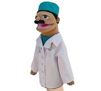 Doctor Hand Puppetas - Hand Puppet | Stuffed Plush Hand Puppet, Educational Puppets, Storytelling Game Toy, Imagination Play, Pretend Play