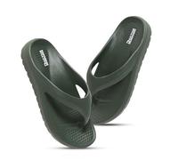DOCTOR HEALTH SUPER SOFT Lightweight EVA Flip Flops for Women Soft Padded Non-Slip Comfortable Open Toe Casual Sandals for Indoor Outdoor Daily Use, mahndi, 8.5 UK