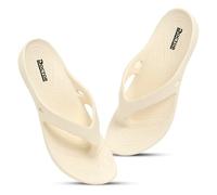 DOCTOR HEALTH SUPER SOFT Women Ultra Soft Cushion Footbed Slipper | Comfortable Light Weight Waterproof Slippers |Adult Flip Flops Mild Acupressure | All Day Wear, Cream, 37 EU