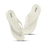 Doctor Health Ultra Soft Slippers with Cushion | Comfortable, Premium and Colourful Flip Flops | Lab Tested Cushion and Bounce | Cushioned Shoes | Fashion Slippers for, cream, 8 UK