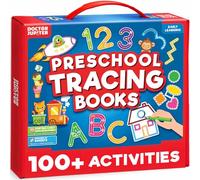 Doctor Jupiter Preschool Tracing Book | Early Development & Activity Toys | Birthday Gift for 3-4-5-6 Year Old Girls & Boys | Toddler Alphabet & Number Writing Set
