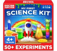 Doctor Jupiter Science Experiments Kit for Kids Ages 4+ | Birthday Gift for 4-5-6-7 Years Old Girls and Boys | STEM Toys | Chemistry Set | 50+ Experiments Starter Series