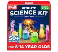 Doctor Jupiter Science Experiments Kit for Kids Ages 8+ | Gift for 8-9-10-11-12-13-14 Years Old Girls & Boys | STEM Toys | Chemistry Set | 50+ Experiments Ultimate Starter Series