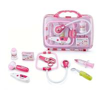 Doctor Kit for Kids,9PC Pretend Play Medical Set with Stethoscope and Carrying Case,Doctor PlayGift for Boy Girl Aged3+,RolePlay Kit for Imaginative Learning and Enjoyment to Overcome Fear of Doctors