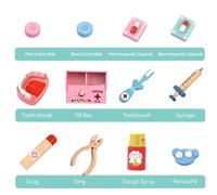 Doctor Kit For Toddlers 3-5, Toddler Doctor Play Set Kids Play Set Stethoscope, Thermometer, Tooth Model, and More ’s Kit Kids (General Practitioner)