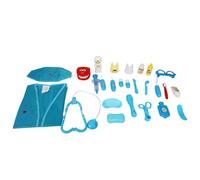Doctor Kits for Kids with Tent Doctor Coat Cap Stethoscope Tools Kids Doctors Play Sets Toddler Doctor Playset Role Playing Children's Puzzle Toys Parent Child Interactive Toys (67A)