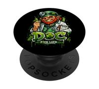 Doctor Leprechaun | St. Patrick's Irish Luck Funny Men Humor PopSockets Adhesive PopGrip