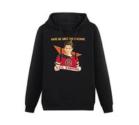 Doctor Li Rage Against The Mach Evil Empire Soul Men Round Neck Cool Hoody Unisex Ptinted Hoodies Long Sleeve Men's Hooded with Pocket Black XL