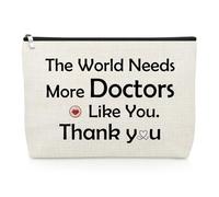 Doctor Makeup Bag for Women Doctor Appreciation Gifts Inspirational Gift for Her Medical Students Future Dr Cosmetic Bag Thank You Present for Christmas Retirement Birthday Travel Cosmetic Pouch