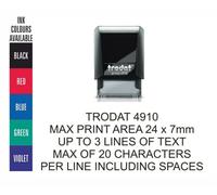 DOCTOR NURSE RUBBER STAMP HOSPITAL BUSINESS PERSONALISED SELF INKING TRODAT 4910