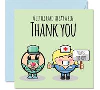 Doctor Nurse Thank You Cards - Thankyou Cards for Women Men Her Him, Heartfelt Appreciation Card, 145mm Thank You So Much Greeting for Gifts