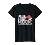 Doctor of Science in Veterinary Medicine Pathology Value Graphic T-Shirt, Women, Black, M