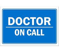 Doctor on call sign - Self adhesive sticker (300mm x 200mm)