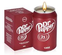Doctor Pepper Vanilla Scented Candle - Aesthetic 3 Wick Cereal Bowl Candle With Spoon - Perfect Cool Gifts