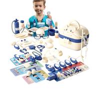Doctor Play Set | Pretend Doctor Set For Kids With Suitcase Design - Lighting And Sound Effects, Role Play For Pretend , Cosplay | For Birthdays