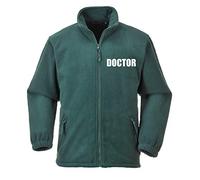 DOCTOR Portwest Premium Green Fleece - Workwear, Medical, Medic, Jacket, Your Text Here, medium