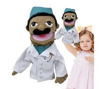 Doctor Puppet - Soft Filled Cook Firefighter Farm Detective Doctor Plush Doll - Soft Plush Cartoon Hand Puppets, Interactive Parents - Child - Interactive Early Education Toys Fo