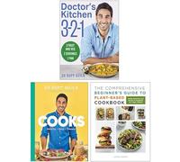 Doctor’s Kitchen 3-2-1, Dr Rupy Cooks Over 100 easy, healthy, flavourful recipes & The Comprehensive Beginner's Guide to Plant-Based Cookbook 3 Books Collection Set