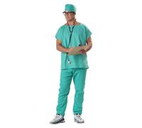 California Costumes Men's Doctor Scrubs Set, Green, Small Adult Sized Costumes, S