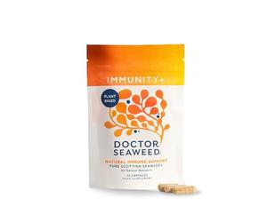 Doctor Seaweed | Immunity+ Capsules | 1 Months Supply | Organic Scottish Seaweed | Plant Based Vitamins B12 + D3 | Immune Support, Energy Boost, All Natural