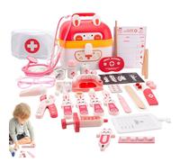 Doctor Simulation Kit, Doctor Play Kit,24X Rabbit Themed Doctor Educational Toys | Pretend Play Doctor Educational Toys with Stethoscope for Anni Christmas