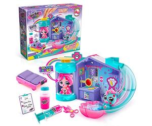 Doctor Slime Vet Surgery, Includes Anti-Bacterial Slime, Diagnose Pets, Cure Pets in Slime Shower, Slide + Pool for Pets to Play, Kids playset, Vet playset