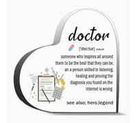 Doctor Someone Who Inspires All Around Appreciation Gifts For Women, Men Thank You Acrylic Heart Shaped 3.9 X 3.9 Inch Heartwarming Student Teacher Gifts