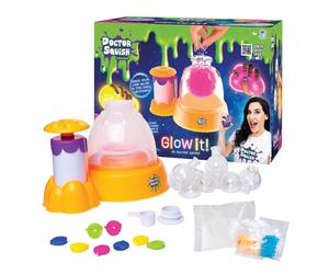 Doctor Squish Neon Squishy Maker Station | Glow In The Dark DIY Kit (Ages 8+)
