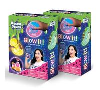 Doctor Squish Squishy Maker Neon Refill Pack | DIY Squishy Making Kit with 6 TPR Balloons, 6 Reusable Clips, Glow in The Dark Sparkles & Slime Powder | Make Your Own Squishies | Ages 8 (Glow, 2, Pack)