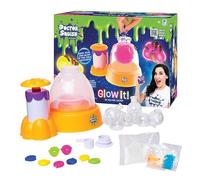 Doctor Squish Squishy Maker Station Neon - Glow in Dark Squishies - Decorate with Sparkles, Slime Powder & Squishies, Just Add Water