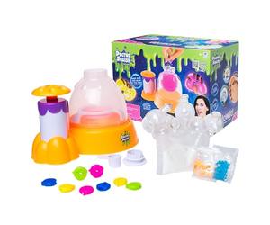 Doctor Squish Squishy Maker Station Neon - Glow in Dark Squishies - Decorate with Sparkles, Slime Powder & Squishies, Just Add Water