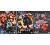 DOCTOR STRANGE 1-3 COMPLETE COLLECTION / 1. DOCTOR STRANGE - THE SOURCERER SUPREME / 2. DOCTOR STRANGE - THE MOVIE / 3. IN THE MULTIVERSE OF MADNESS / ULTIMATE 3x DVD UK SET