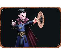 Doctor Strange 3d Avengers Infinity War Metal Tin Sign Retro Wall Decor for Home Gate Garden Bars Restaurants Cafes Office Store Pubs Club Sign Gift 12 X 8 INCH Plaque Tin Sign