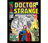 Doctor Strange Comic Cover Framed Poster Multicoloured 40cm x 30cm