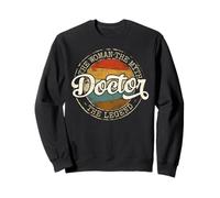 Doctor The Woman The Myth The Legend Vintage Stamp Medical Sweatshirt