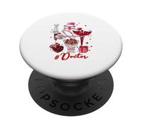 Doctor Tools Hearts Flowers Valentine's Day Joke Single PopSockets Adhesive PopGrip