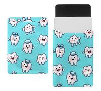Doctor Tooth Blue Laptop Sleeve 13.8x10.2in Laptop Case Bag Dutch Celvet Lining Computer Bag Cover