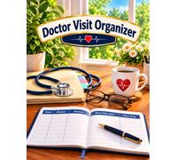 Doctor Visit Organizer: One Page per Appointment - Why I Went, How I Have Been Feeling, What Was Said and What Comes Next | Large Print 8.5" x 11" | 94 Visit Records and a Test Results Log