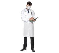 Doctor White Coat Adult Costume Medium